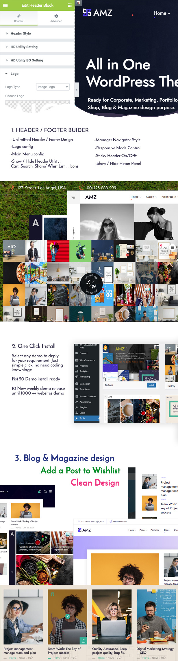 AMZ - All in One Creative WordPress Theme